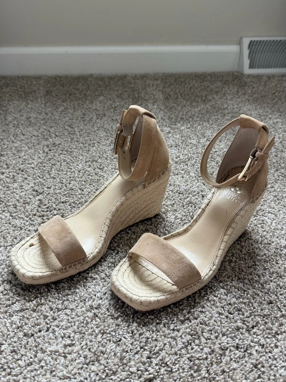 Vince Camuto Tan Ankle-Strap Espadrille Sandals